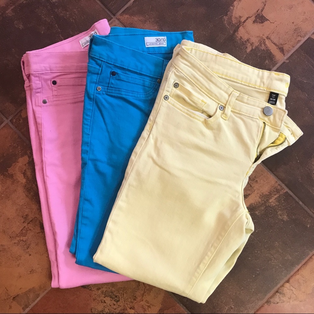 3 Pak Gap Skinny & Leggings jeans EUC
